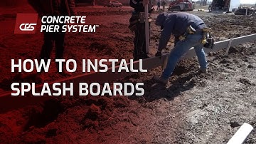 How to Install Splash Boards