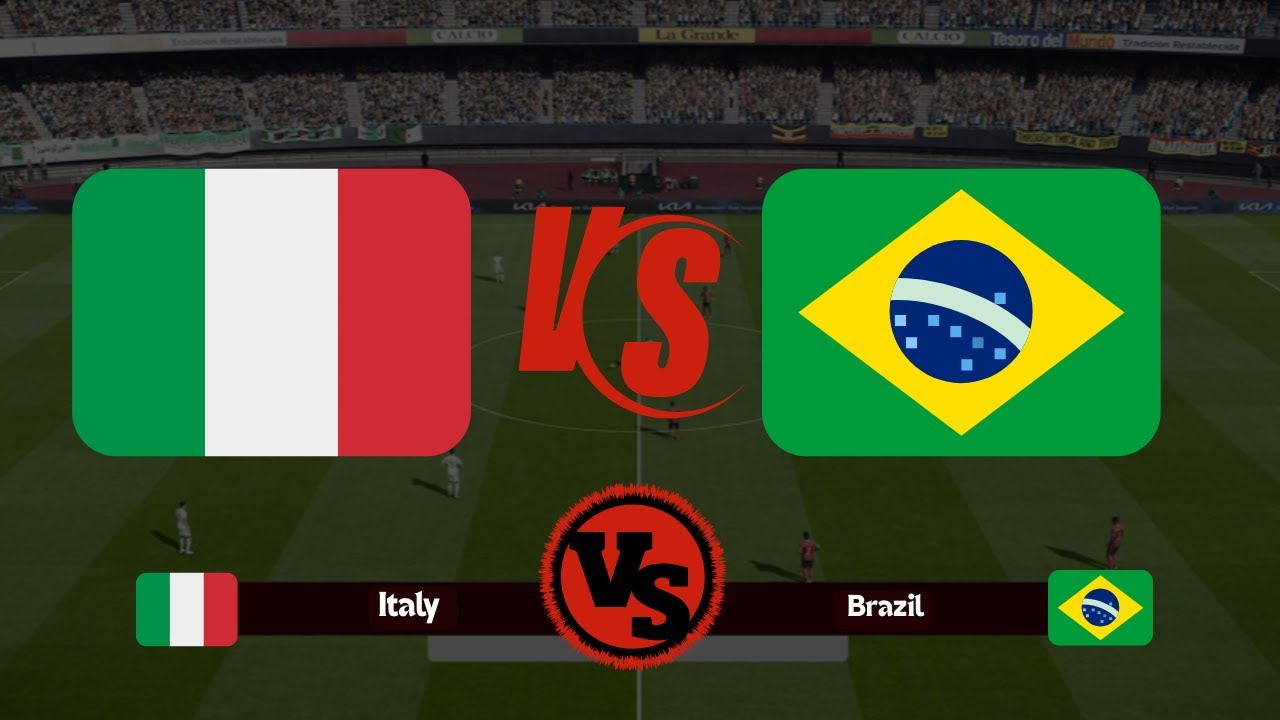 Italy vs Brazil | FIFA 25 Simulation Game | Full Match Gameplay | Football Highlights 2025