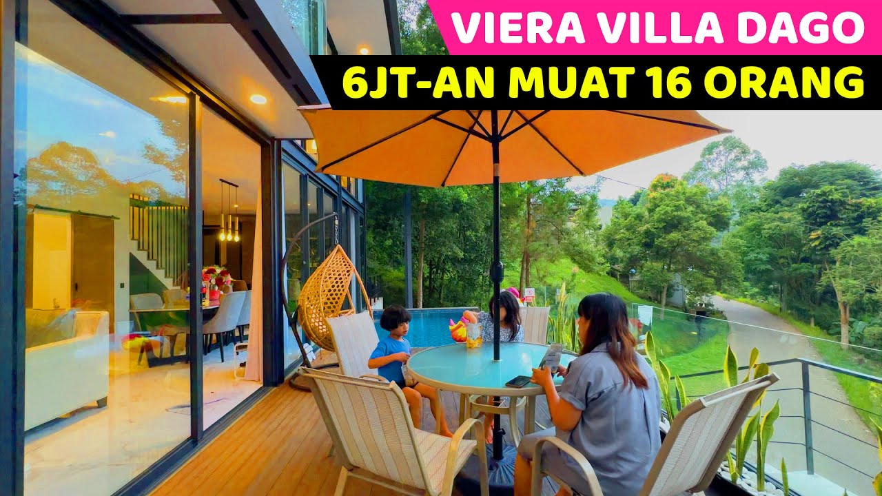 VILLA MEWAH, POOL AIR HANGAT, LENGKAP SUDAH...! Viera Villa Dago | Villa bagus di Bandung