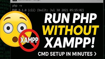 "Run PHP from Command Prompt (No XAMPP Needed!) 🚀 | PHP Path Setup Explained"