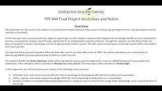 8-1 Final Project Submission: Research Report
