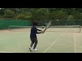 有本流ゆるテニス打法（ダブルスのデュースコートからフォアーハンドで３方向にリターンで攻める！）