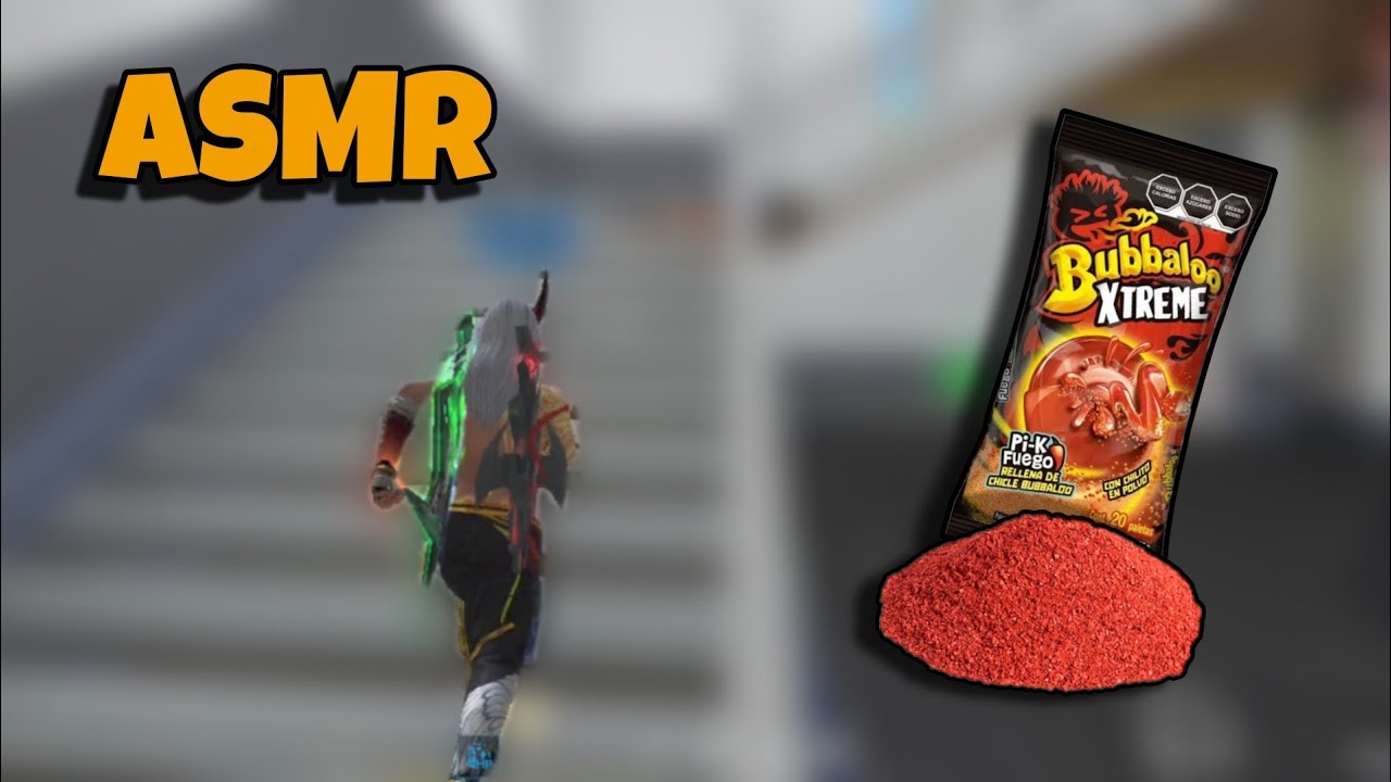 ASMR free fire| comiendo paleta con chilito 🍭🔥