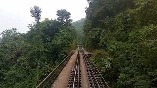 KARWAR EXPRESS.Mountain green rail route