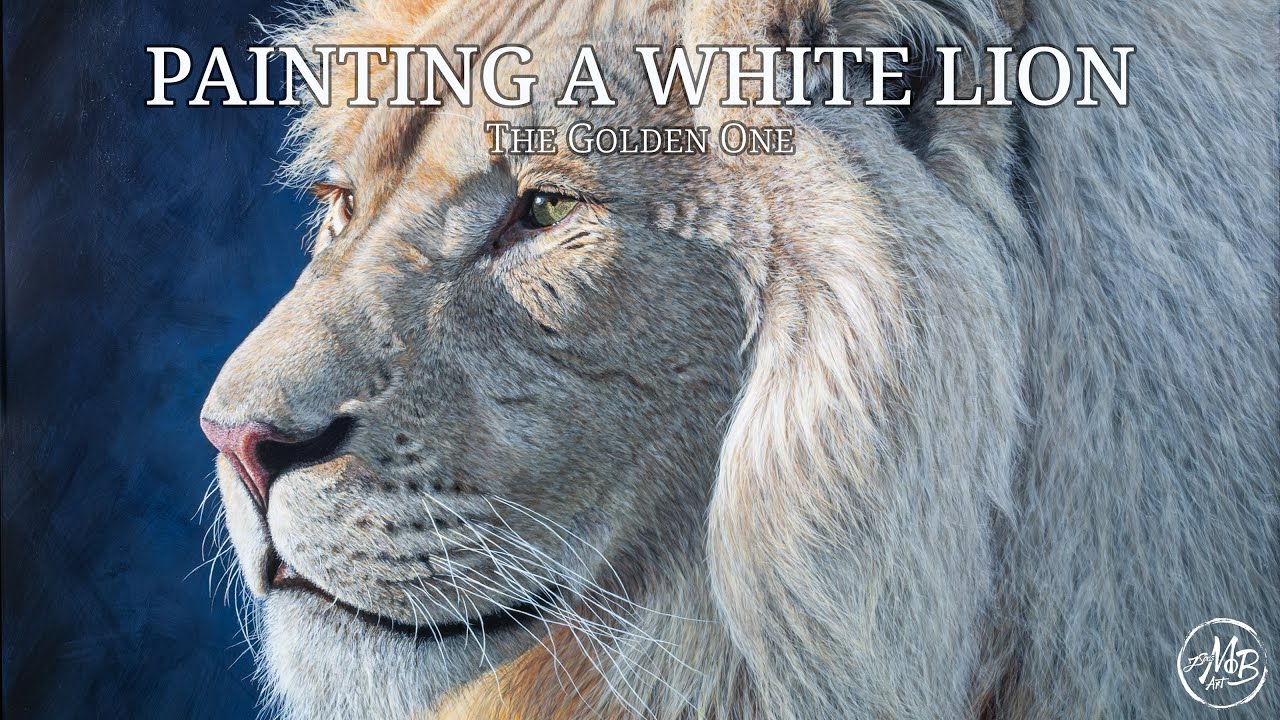White Lion in Acrylic | The Golden One