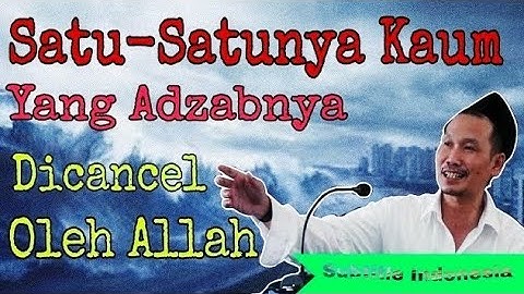 Gus Baha : Kisah Kaum Nabi Yunus Batal Diazab [Terjemah Indonesia]