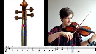 Jingle Bells play along (beginner violin) Resimi