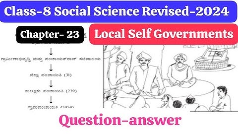 Class-8|SST|Revised-2024|Chapter-23 Local Self Governments (Question-Answer) @ABG555