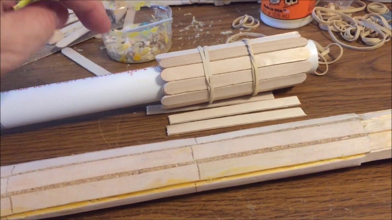 Home Made Native American Flute  made of Popsicle  Sticks  