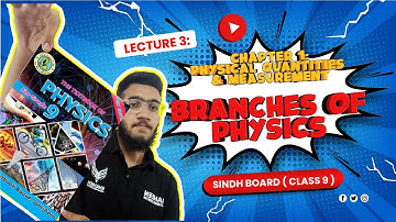 Lecture no 3 || Branches of Physics || Chapter 1 || Class 9 || #sindhtext @shaheencoachingcenter
