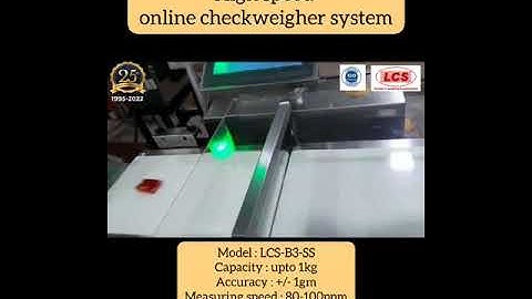 Highspeed Online Checkweigher B3 SS