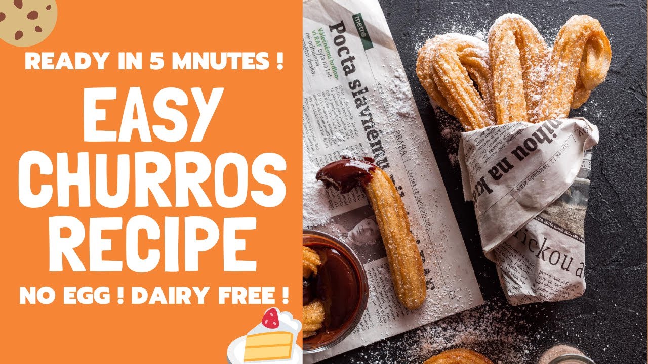 EASY CHURROS RECIPE NO EGG DAIRY FREE AIR FRYER YouTube