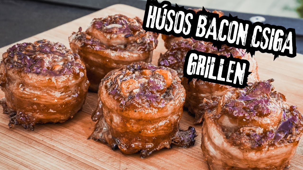 Húsos Bacon Csiga Grillen ! - Szuper Gyors Grill Kaja !