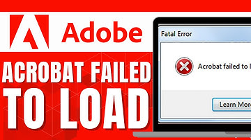 HOW TO FIX ADOBE ACROBAT FAILED TO LOAD ITS CORE DLL ERROR