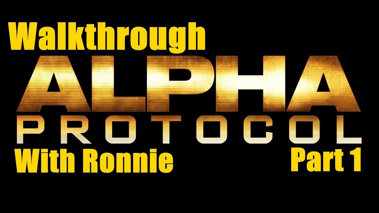 Alpha Protocol 1 Intro - YouTube