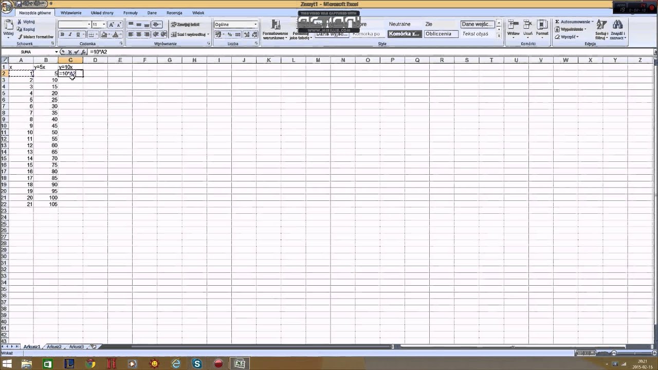 Sprawdzian Wstawianie Wykresów W Excelu Klasa 8 Wstawianie wykresu w Excel 2007 - YouTube