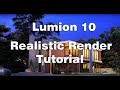 Lumion 10 Realistic Render Tutorial #04 Modern House Rendering