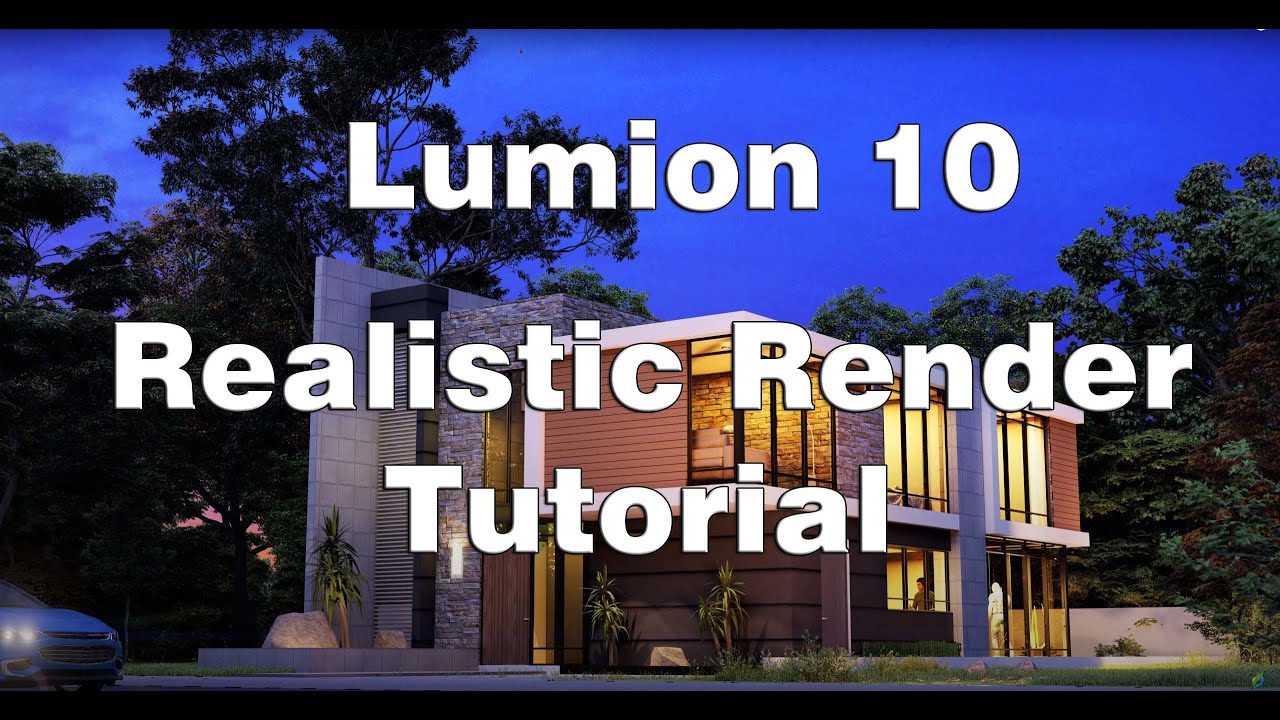 Lumion 10 Realistic Render Tutorial #04 Modern House Rendering - YouTube