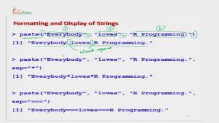 Famous Lec 26: Display Strings using Paste Function and Splitting Profile