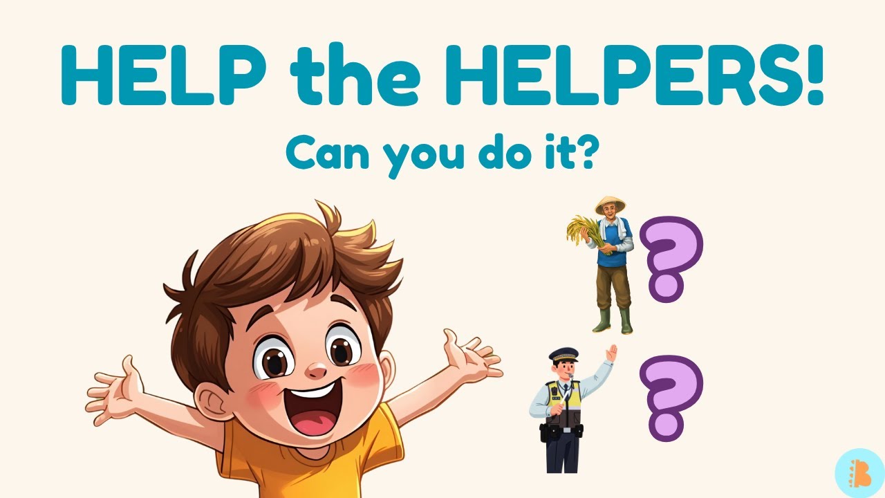 Community Helpers Challenge for Kids | Match Tools, Uniforms, Jobs & More | Calm Learning for Kids