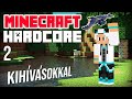 VIGYÁZZ JÖN A FANTOM! No Alvás! 🐼 Kihívásokkal Nehezített Minecraft Hardcore 2. rész