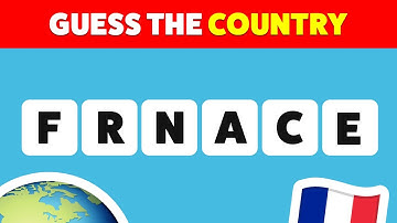 Guess the Country by its Scrambled Name | Beat the Timer