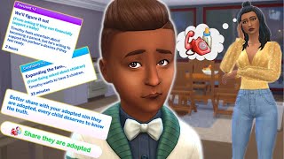 Adopted sims can track down their biological parents with this mod! // Sims 4 adoption mod