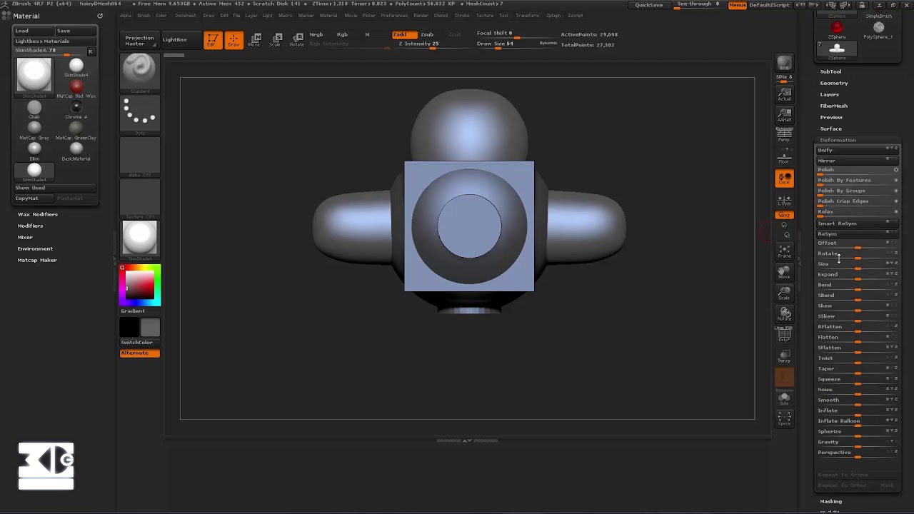 Interface Zbrush - YouTube