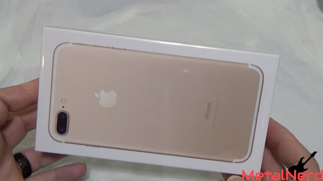 Iphone 7 Plus Unboxing Gold 128gb Youtube