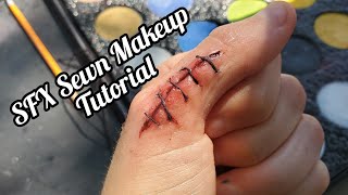 SFX Makeup Stitches Tutorial |Great for Cosplay!