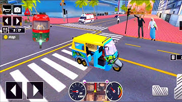 Tuk Tuk auto rickshaw driver game - 3D auto rickshaw driving game - Android iOS Gameplay #53