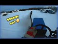 Testing the modded mower in snow 