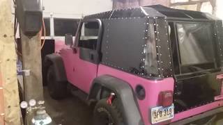 Full Homemade Homebrew Jeep TJ hardtop overview