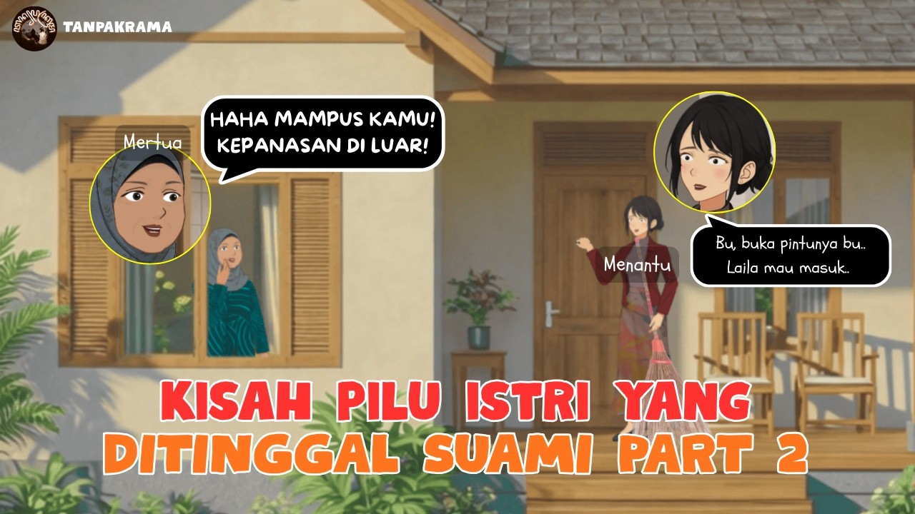 KISAH PILU ISTRI DITINGGAL SUAMI PART 2 - Suami Pergi, Mertua Makin Dzalim Hina Menantu | Animasi