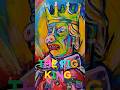 The Pig King #timelapsepainting #shortvideo #psychedelicrock #shorts #lowbrowart #fauvism