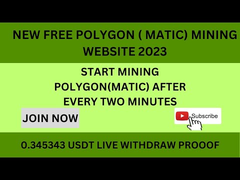 New Free Polygon (Matic) Mining Website 2023 | New Free Cloud Mining Website 2023