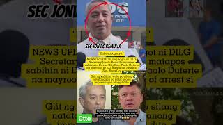 JONVIC REMULLA TINAWAG NA SABOG SI CONG PULONG DAHIL SA PAG LABAS NITO NA MY WARRANT SI BONG GO😂😂