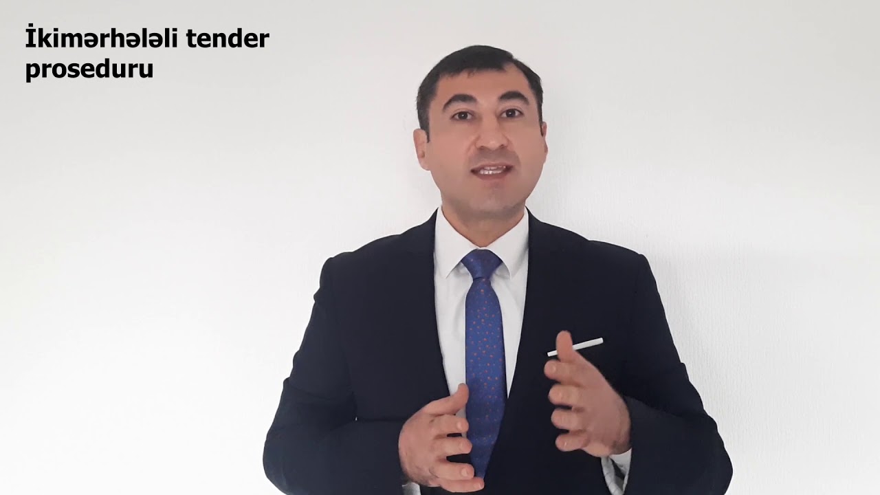SAHİBKARIN HÜQUQ BƏLƏDÇİSİ: Mövzu 9. Dövlət satınalmaları – Tender qaydaları