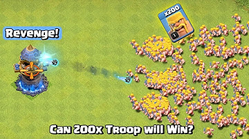 Max Revenge Tower VS Level 1 All Revengers Troop! Clash of Clans