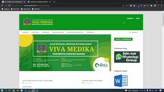 Tata Cara Upload Artikel Penelitian di Jurnal Kesehatan Viva Medika screenshot 2