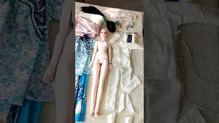 My BJD Doll Royal Look Transformation ✨ | Step by Step Dressing#diy#craft#shorts