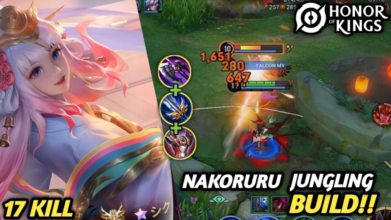 Nakoruru Jungling Build Honor of Kings #hok #honorofkings #gameplay 