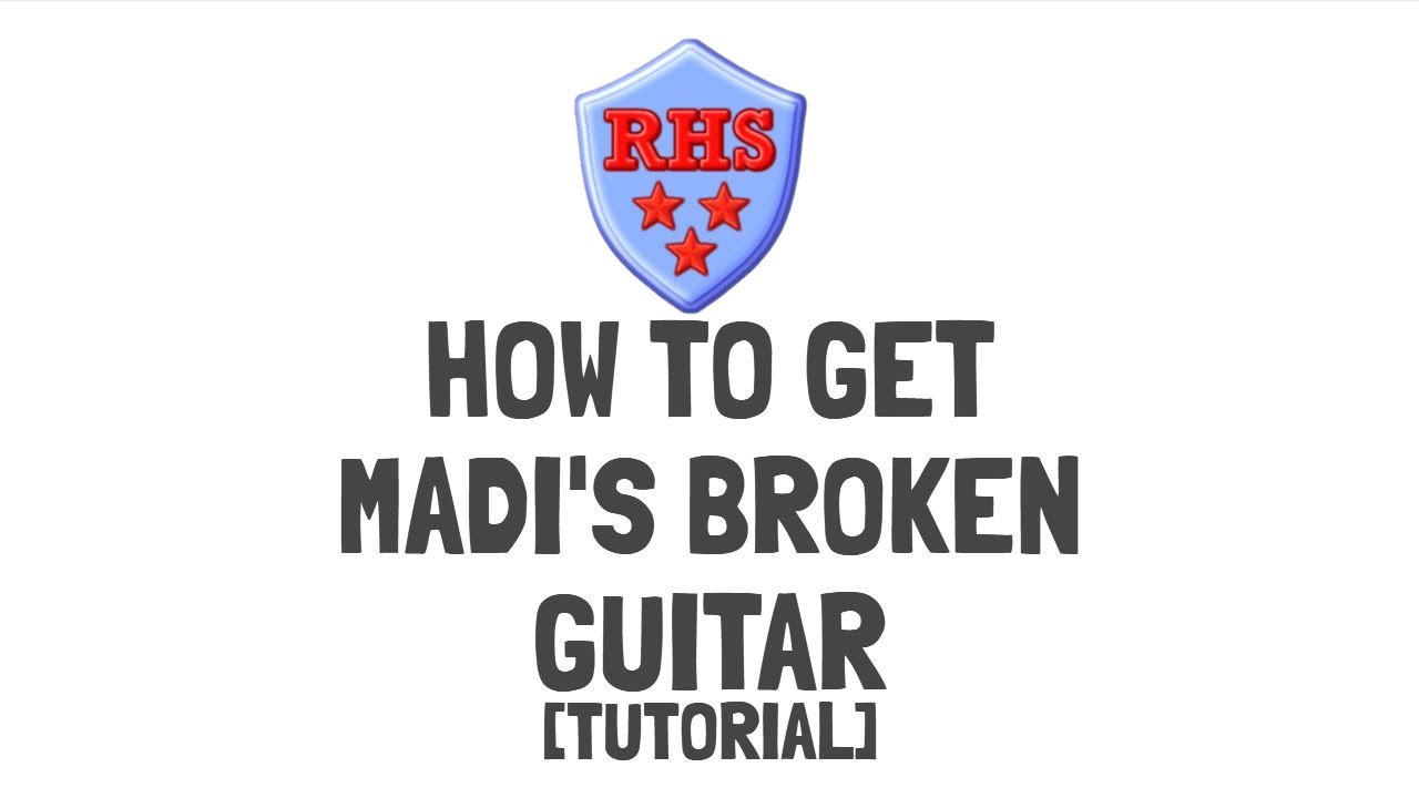 Roblox High School How To Get Madi S Broken Guitar Tutorial - how to get madi s guitar in rhs roblox high school youtube