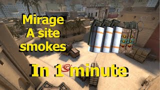 Mirage A site execute smokes + flash