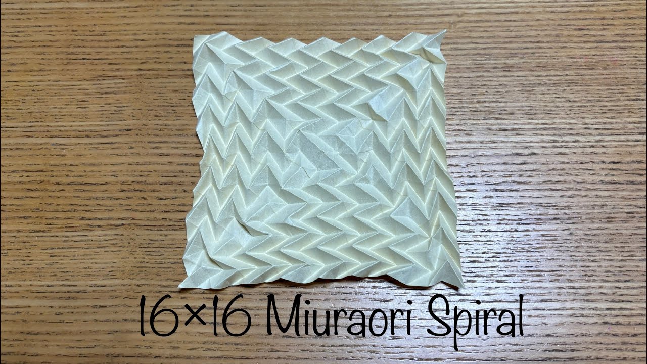 16×16 Miuraori Spiral - YouTube