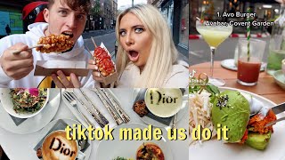 I went to London and ATE at the VIRAL TIKTOK restaurants!!