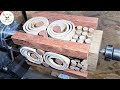 Woodturning : An original process with rings