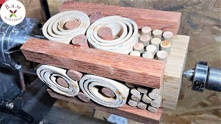 Woodturning : An original process with rings