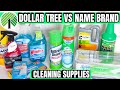 DOLLAR TREE VS. NAME BRAND CLEANING SUPPLIES