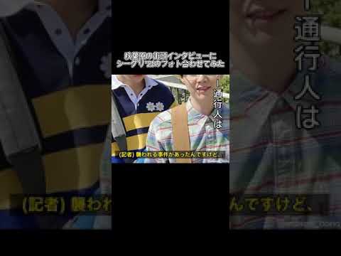 秋葉原の街頭インタビューにシーグリのフォト合わせてみた